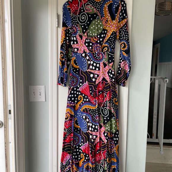Farm Rio Under The Sea Maxi Dress XS Size 2 - Picture 5 of 6